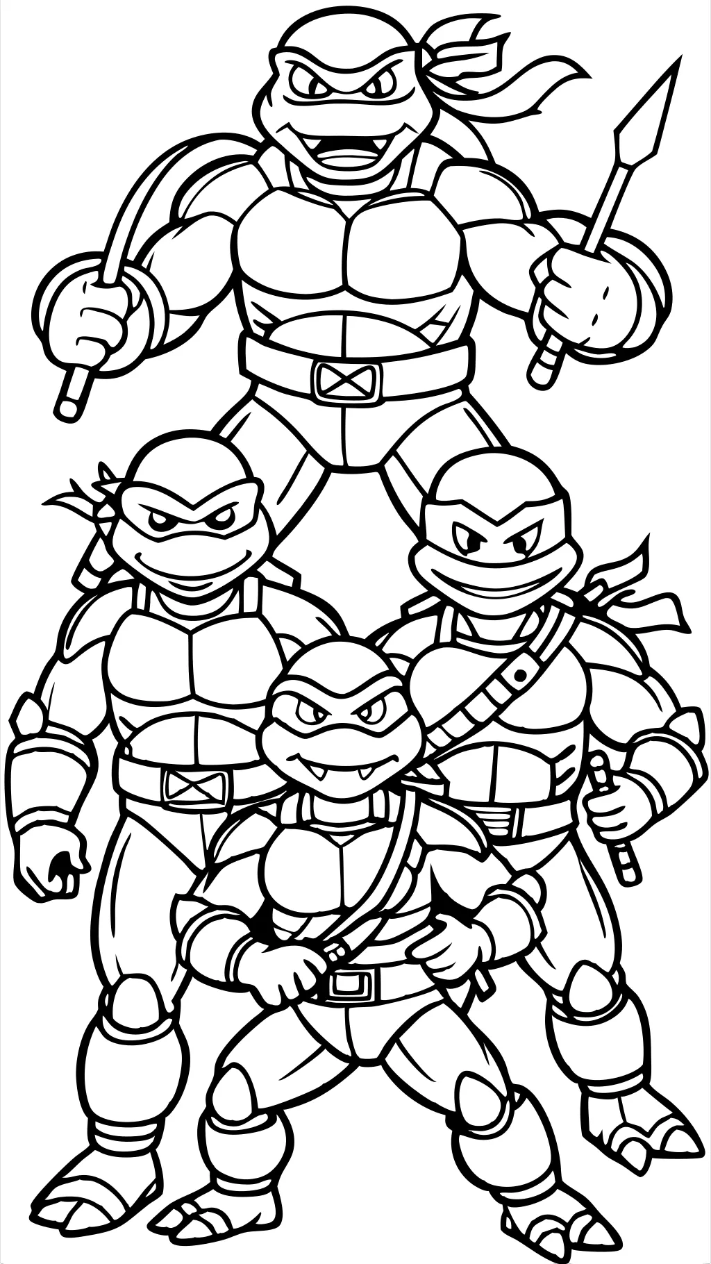 coloriages Ninja Turtle gratuits